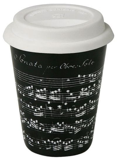 Mugshop Skodelica za kavo - Vivaldi Libretto / Črna