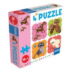 4 Puzzle Dachshund