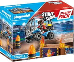Playmobil PLAYMOBIL Stunt Show 70820 Začetni paket Stunt show s štirikolesnikom in ognjeno rampo
