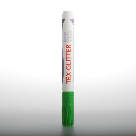Darwi TEX GLITTER marker za tekstil - svetlo zelena 6 ml