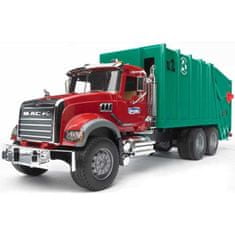 Bruder Truck MACK Granitni smetarski tovornjak zelene barve