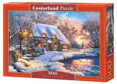 Castorland Winter Cottage Puzzle 500 kosov