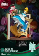 Alica v čudežni deželi serija Diorama knjig - Alica 15 cm (Kraljestvo zveri)