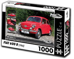 RETRO-AUTA Puzzle št. 41 Fiat 600 D (1966) 1000 kosov