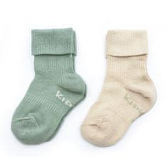 KipKep Otroške nogavice Stay-on-Sock 12-18m 2 para Calming Green