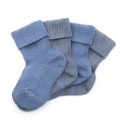 Otroške nogavice Stay-on-Socks 12-18m 2 para Denim Blue