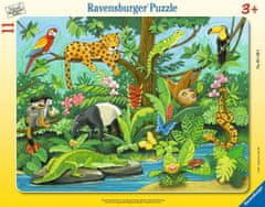 Ravensburger Deževni pragozd živali sestavljanka 11 kosov