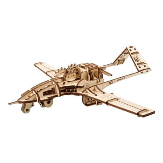 UGEARS 3D lesena mehanska sestavljanka Bojni dron Bayraktar TB2