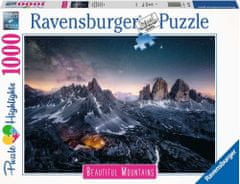 Ravensburger Dih jemajoče gore Puzzle Tre Cime, Dolomiti, Italija 1000 kosov