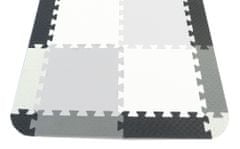 Robovi za penasto preprogo v sivih odtenkih 18 kosov (za preprogo 12 kosov)