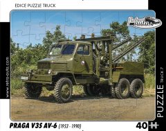 RETRO-AUTA Puzzle tovornjak št. 7 Praga V3S AV-6 (1953-1990) 40 kosov