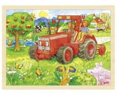 Goki Puzzle Traktor 96 kosov - lesene