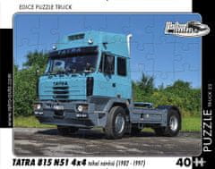 RETRO-AUTA Puzzle TRUCK št. 22 Tatra 815 N51 4x4 traktor s prikolico (1982-1997) 40 kosov