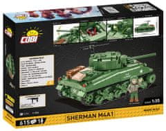 Cobi 3044 COH Sherman M4A1, 1:35, 615 KM, 1 f