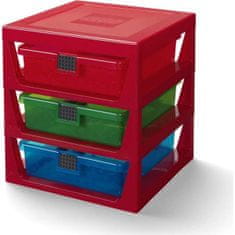 LEGO Organizator s tremi predali - rdeč