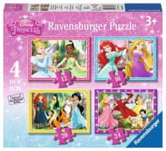 Ravensburger Disneyjeve princese Puzzle: ljubeča skrb 4v1 (12,16,20,24 kosov)