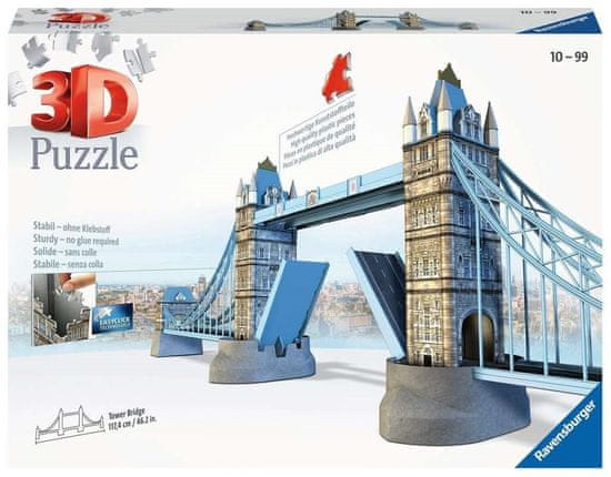 Ravensburger 3D sestavljanka Tower Bridge, London 282 kosov