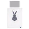 3-delna posteljnina Rabbit 100/135 belo-siva