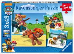 Ravensburger Puzzle Tlapková Patrola - Pasja ekipa/3x49 kosov