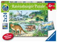 Ravensburger Svet dinozavrov Puzzle 2x24 kosov