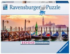 Ravensburger Puzzle - Gondole v Benetkah 1000 kosov Panorama