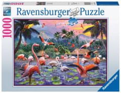 Ravensburger Puzzle - Roza flamingi 1000 kosov