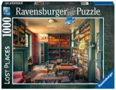 Ravensburger Puzzle Izgubljena mesta: skrivnostna grajska knjižnica 1000 kosov