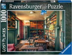 Ravensburger Puzzle Izgubljena mesta: skrivnostna grajska knjižnica 1000 kosov