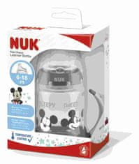 Nuk Učna steklenička Disney Mickey z nadzorom temperature 150 ml rdeča