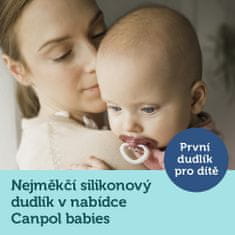 Canpol babies Komplet simetričnih silikonskih dudic Light touch 0-6m Sleepy koala blue