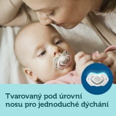 Canpol babies Komplet simetričnih silikonskih dud na dotik z lahkim dotikom 18m+ Sleepy koala modra