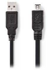USB 2.0 kabel USB/ USB-A vtič - Hirose Mini 4-pinski vtič/ črn/ 2 m