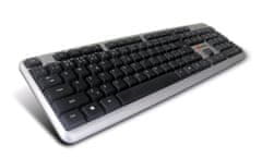 C-Tech tipkovnica CZ/SK KB-102 USB slim srebrna