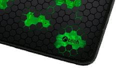 C-Tech Gaming podloga za miško ANTHEA CYBER GREEN, 320x270x4mm, šivani robovi