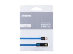 Avacom MIC-40B Kabel USB do Micro USB, 40 cm, modri