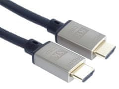 PremiumCord Ultra High Speed HDMI 2.1 kabel 8K@60Hz, 4K@120Hz dolžina 3 m kovinski pozlačeni konektorji