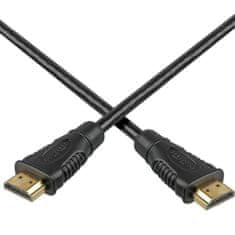 PremiumCord HDMI High Speed + Ethernet kabel, pozlačeni konektorji, 20 m