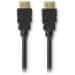 Nedis Premium visokohitrostni kabel HDMI 2.0 z Ethernetom/ 4K@60Hz/ pozlačeni priključki HDMI-HDMI/ črn/ 1 m