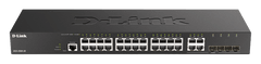 D-Link DGS-2000-28 Upravljano stikalo, 24x GbE, 4x RJ45/SFP, brez ventilatorja