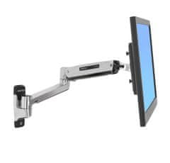 Ergotron LX Sit-Stand Wall Mount LCD Arm, poliran - prilagodljiv stenski nosilec za monitorje do 43"