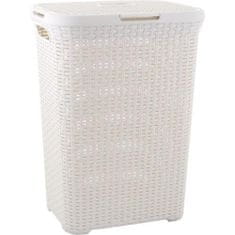 Curver koš za perilo RATTAN 60l 45x34x62cm PH CREAM