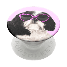 PopSockets PopTop Gen.2, Sassy Shih Tzu, shih tzu s sončnimi očali, zamenljiv vrh