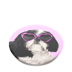 PopSockets PopTop Gen.2, Sassy Shih Tzu, shih tzu s sončnimi očali, zamenljiv vrh