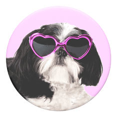 PopSockets PopTop Gen.2, Sassy Shih Tzu, shih tzu s sončnimi očali, zamenljiv vrh