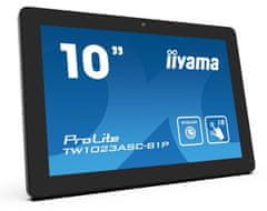 iiyama 10" TW1023ASC-B1P, IPS, HD, kapacitivni, 10P, 450cd/m2, mini HDMI, WiFi, spletna kamera, Android 8.1