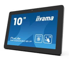 iiyama 10" TW1023ASC-B1P, IPS, HD, kapacitivni, 10P, 450cd/m2, mini HDMI, WiFi, spletna kamera, Android 8.1