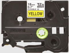 TZE-FX641, rumeno/črno, 18 mm
