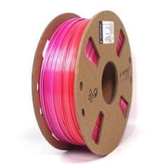 Gembird filament za tiskanje, PLA, 1,75 mm, 1 kg, svilena mavrica, rdeča/vijolična