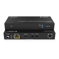 Digitus DS-55522 HDBaseT KVM podaljšek, 150 m 4K/60Hz, USB 1.1, PoC, IR, črn