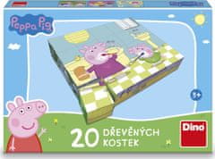 Dino Peppa Pig slikovne kocke: Srečen dan, 20 kock